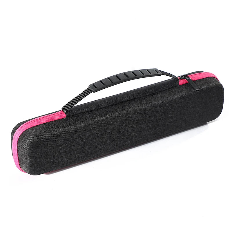 Hair Straightener Storage Bag Curling Iron Container EVA Handbag Curling Clip Carry Travel Case Waterproof And Anti-fall Peaceful Pleasures Health and Wellness Pink