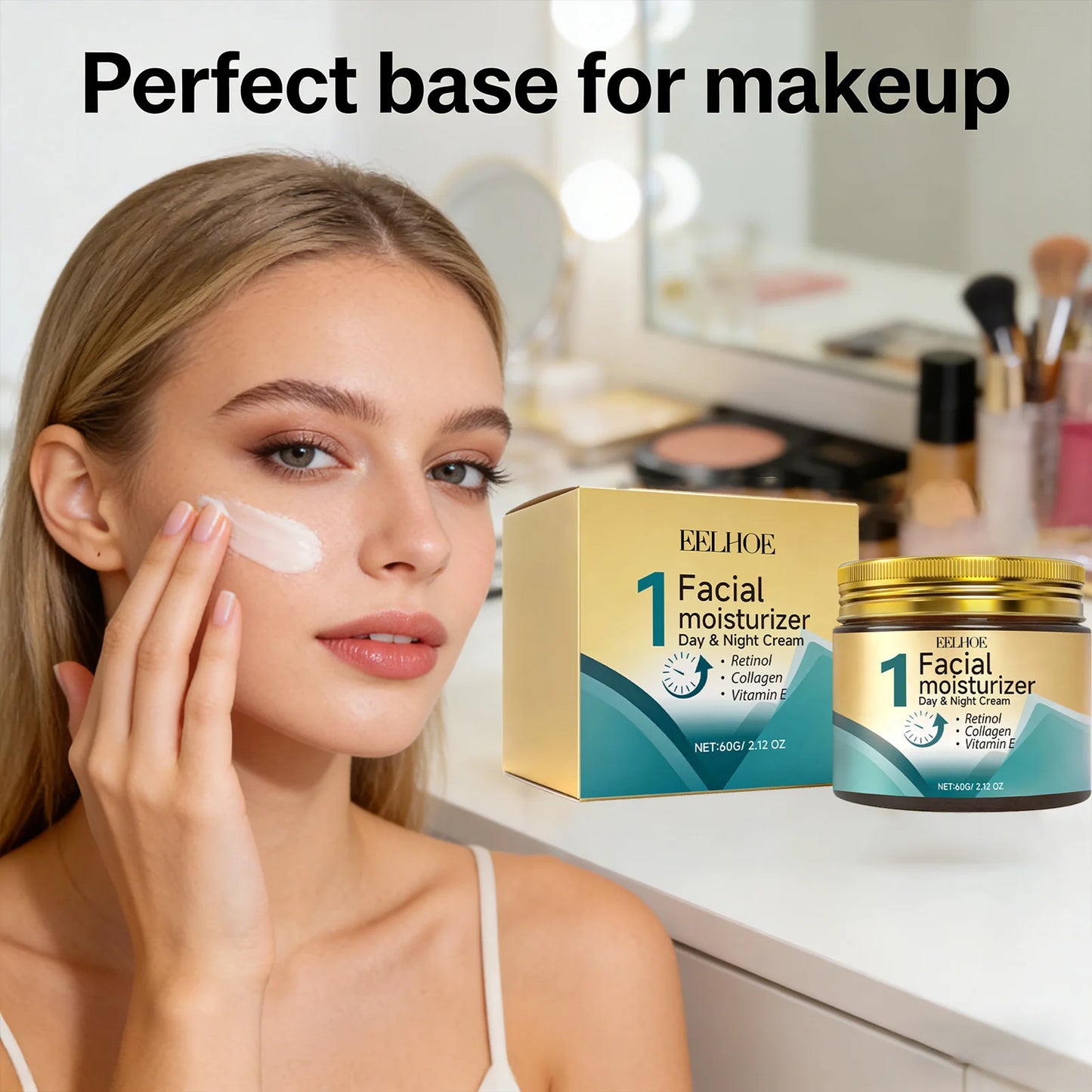 Retinol Skin Care Cream Improving Skin Elasticity Softening Brightening Skin Reducing Dullness Shrink Pores Firming Moisturizer Peaceful Pleasures Health and Wellness