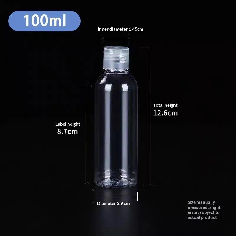 Empty Flip Cap PET Plastic Bottles 5ml–100ml | Travel Atomizer