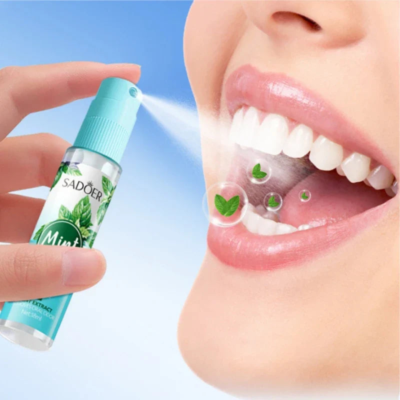 Mint & Peach Fresh Breath Mouth Spray – Oral Freshener