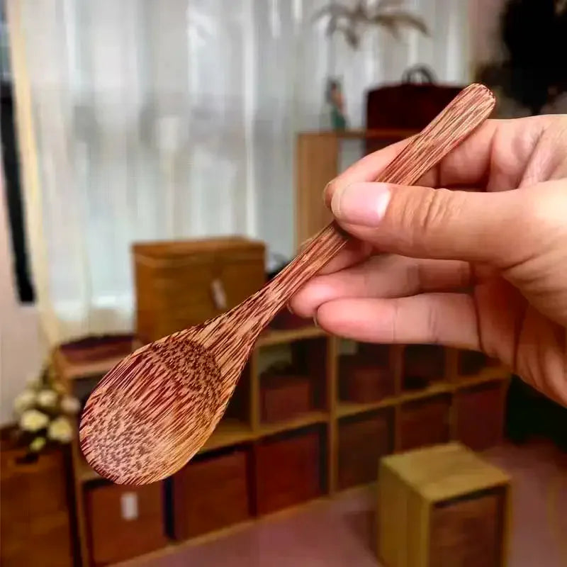 Natural Coconut Shell Bowl & Spoon – Eco-Friendly Kitchenware