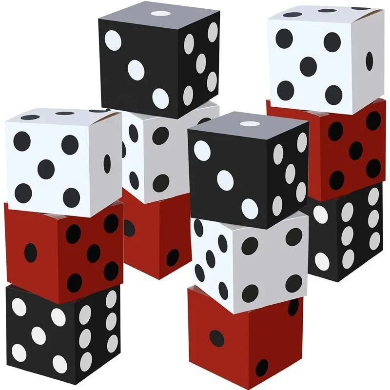 28cm Casino Dice Gift Box | Vegas Party Decoration Prop