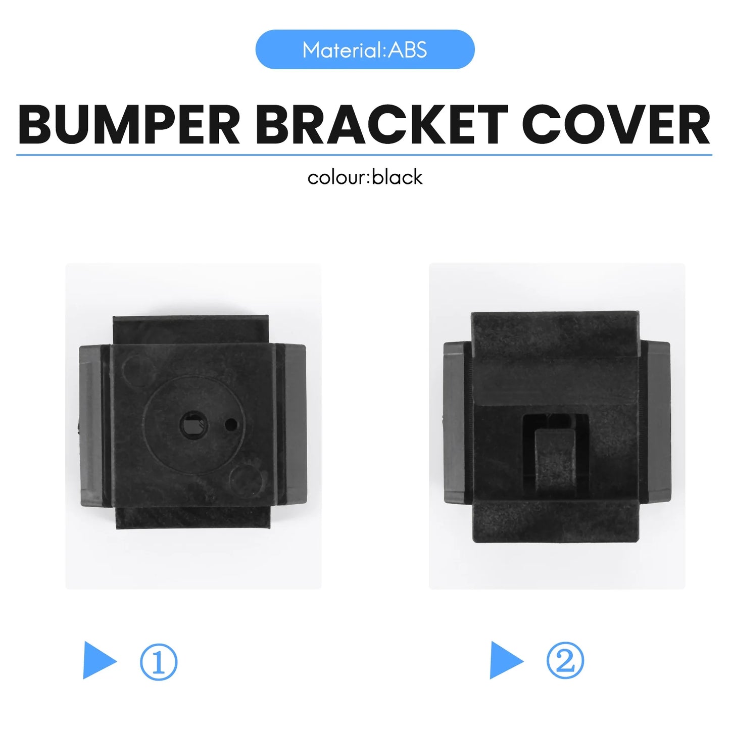 2Pcs Holder Bumper Bracket Cover for Mercedes-Benz W201 2018800114 Peaceful Pleasures Health and Wellness