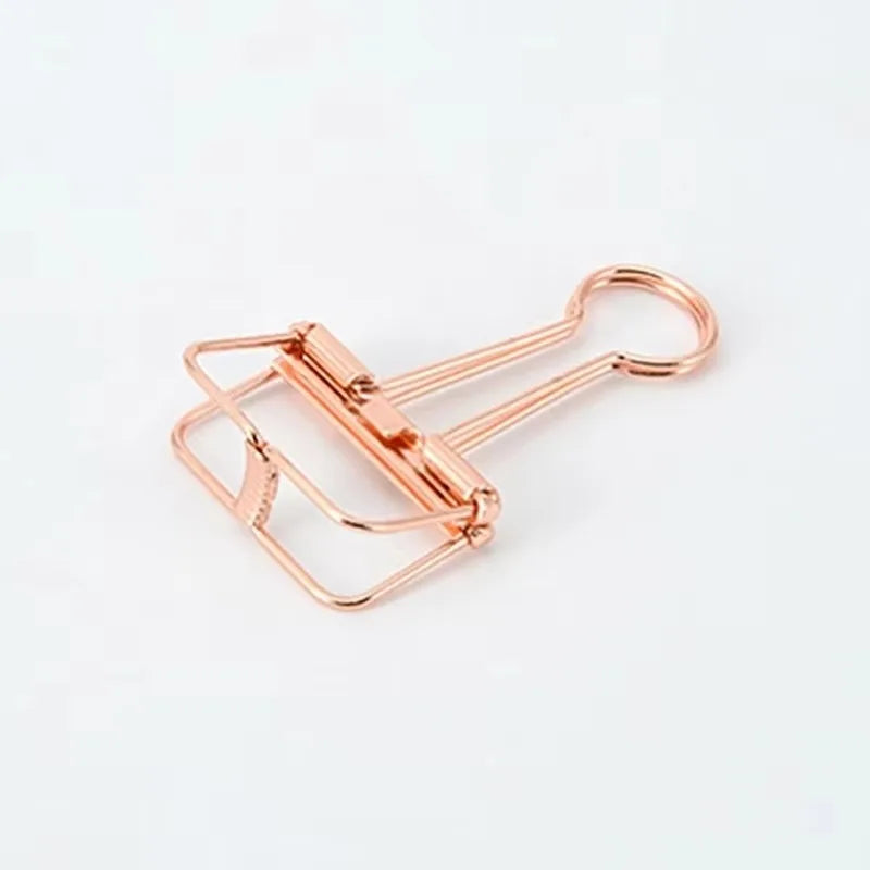 Hollow Metal Long Tail Clip Office Storage Binding Tailcoat Creative