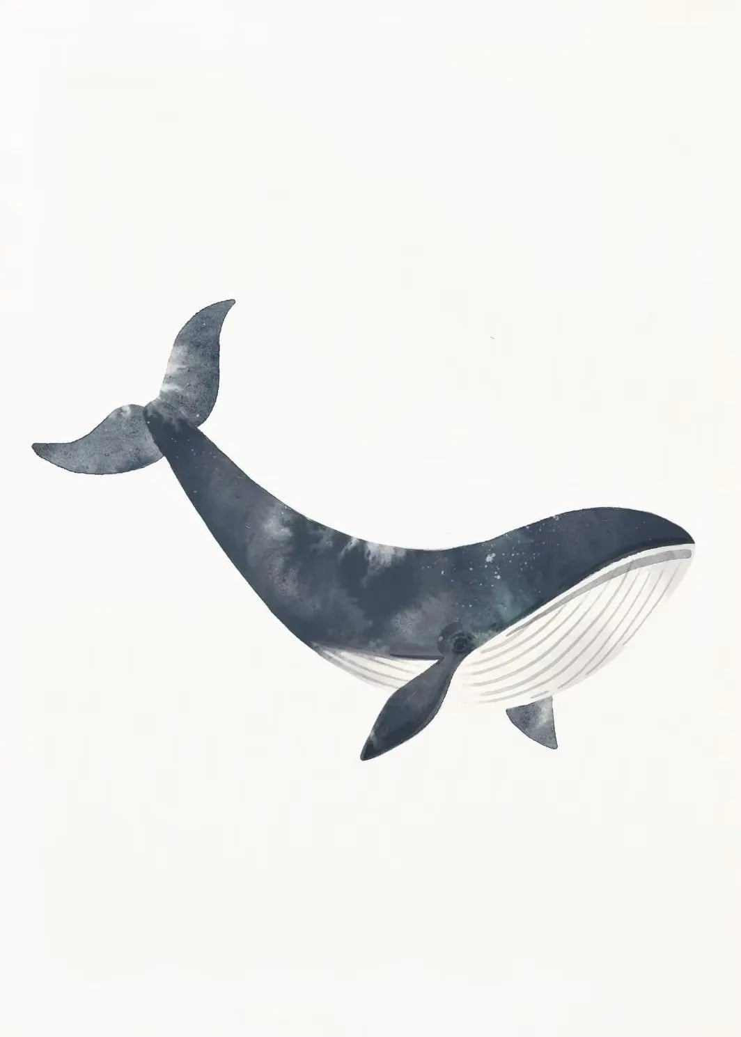Ocean Animal Shark Turtle Dolphin Whale Fish Poster Watercolor Canvas Painting Print for Wall Living Room Nursery Home Decor Peaceful Pleasures Health and Wellness