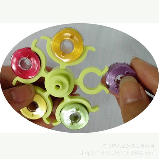 Rotary Bobbin Holder Tower Detachable Bobbin Clips Thread Storage Rack for Sewing Machine Bobbins Organizer Sewing Supplies Peaceful Pleasures Health and Wellness