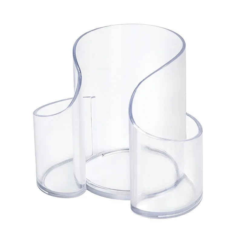 Clear Qtip Holder & Cotton Swab Organizer – Transparent Bathroom Storage Container for Makeup Accessories