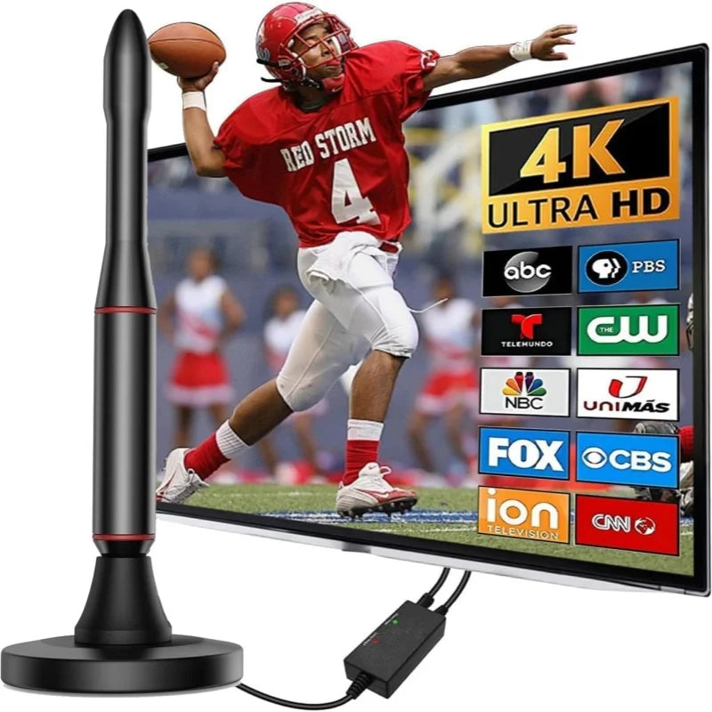 DVB-T HD Indoor TV Antenna with Amplifier – HDTV & DTMB