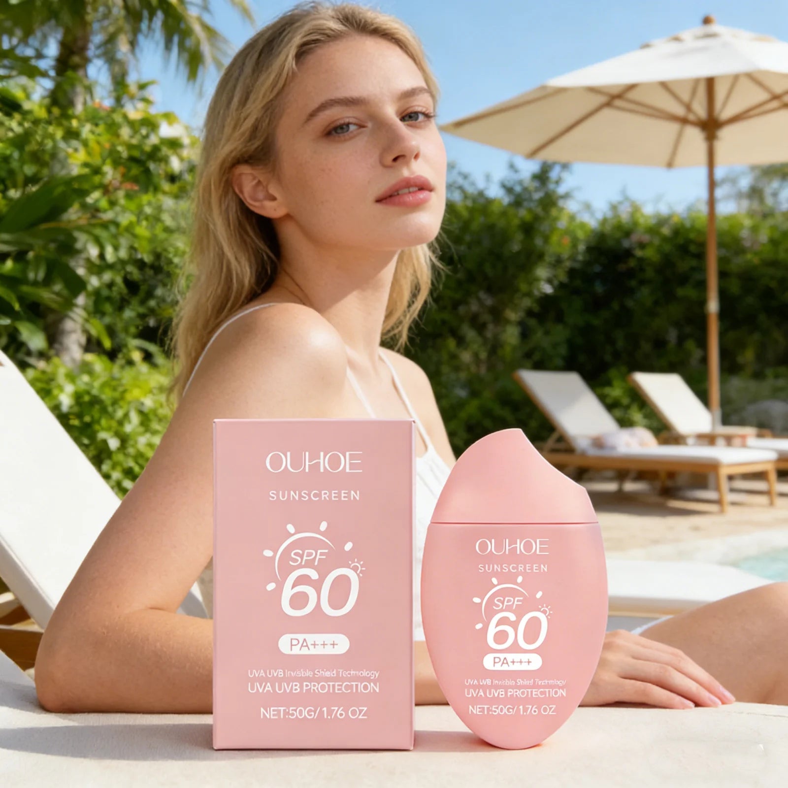 Moisturizing Brightening Sunscreen Cream SPF50+ for Daily Care Peaceful Pleasures Health and Wellness