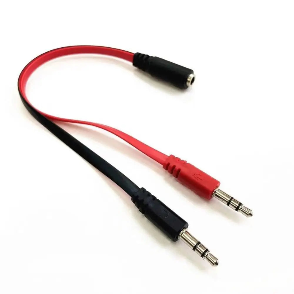 Durable 1 Male To 2 Female 3.5 Jack Audio Splitter Cable 1 Female To 2 Male Adapter Cord Stereo Audio Cable Smart Phone Peaceful Pleasures Health and Wellness 3.5mm Fe to 3.5mm Ma