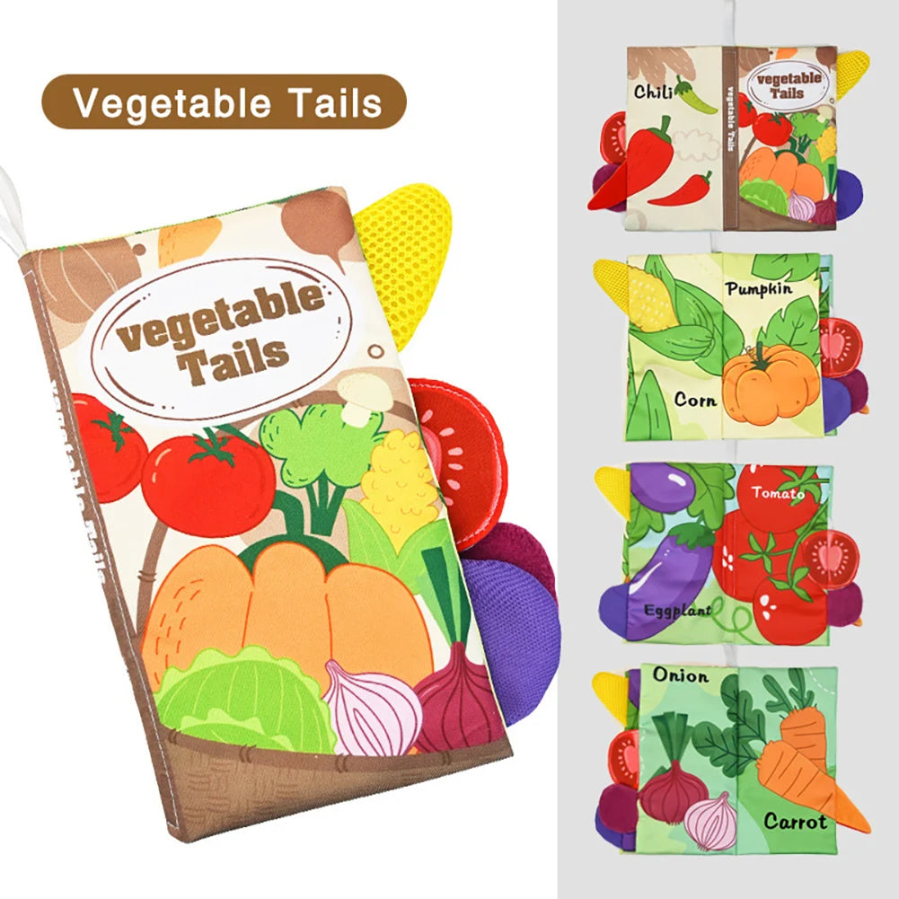 Baby Crinkle Cloth Book | 3D Animal Sensory Toy for Infants
