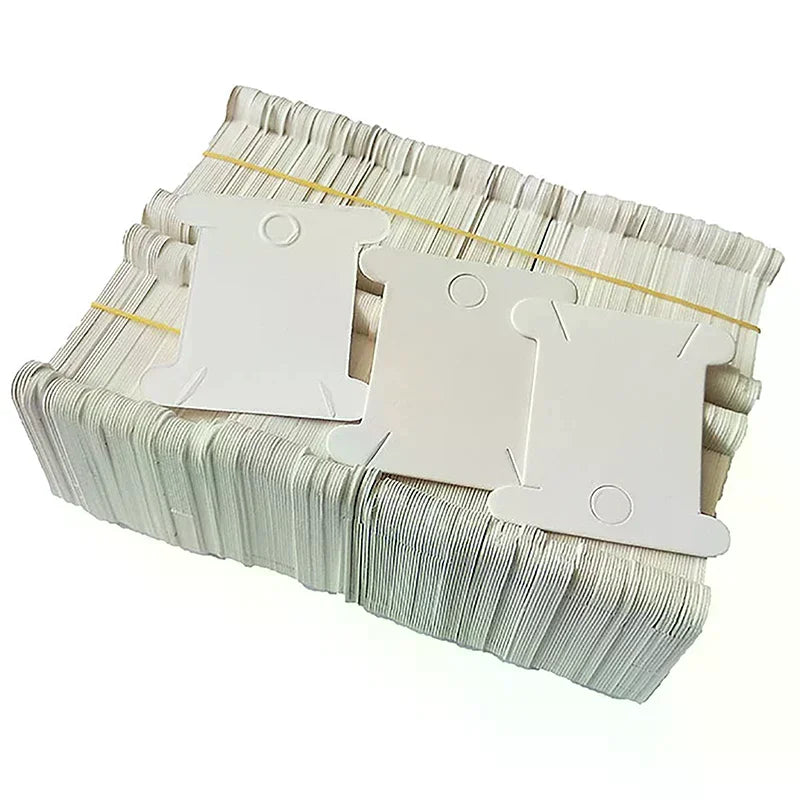 200pcs Cardboard Floss Bobbins for Cross Stitch & Embroidery Thread Bobbin Organizer Peaceful Pleasures Health and Wellness