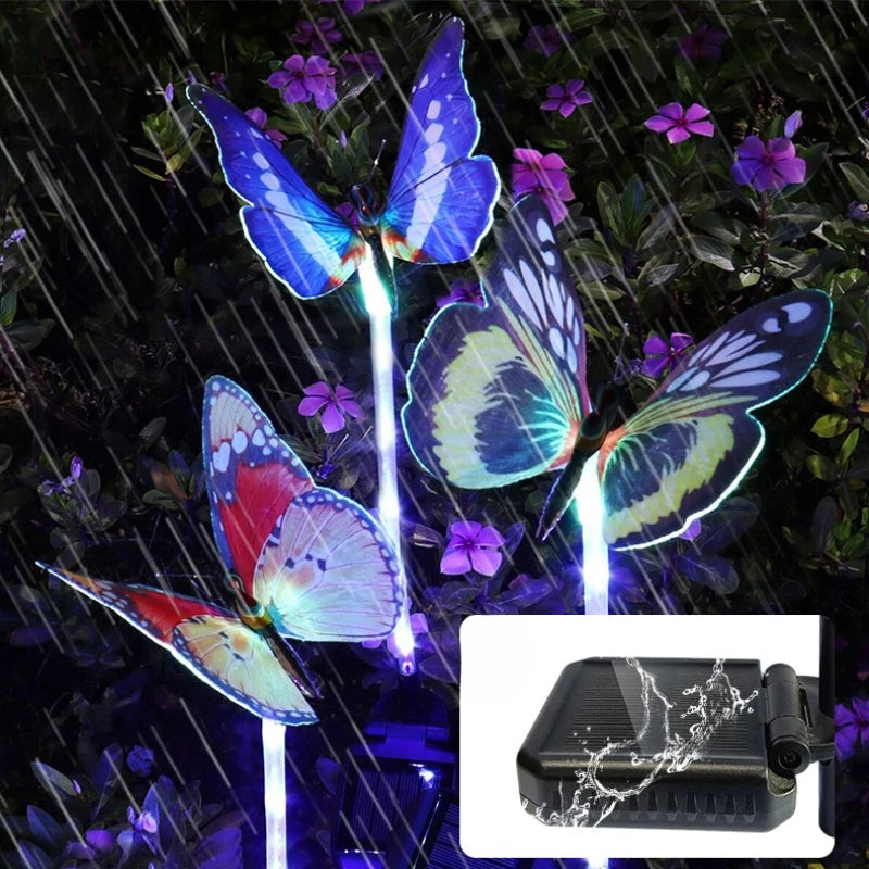 Solar Butterfly Garden Lights – Lawn Walkway Landscape Lamp