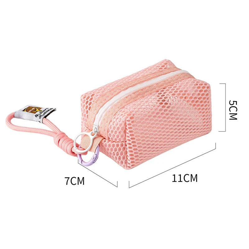 Mini Mesh Coin Purse – Vibrant Zipper Pouch for Women