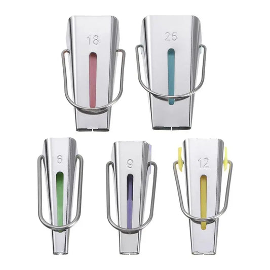 A36T-Tape Maker Kit 6Mm 12Mm 18Mm 25Mm 9Mm Single And Double Fold Fabric Bias Binding Maker Sew Tool For Fabric Patchwork Durabl Peaceful Pleasures Health and Wellness As Shown