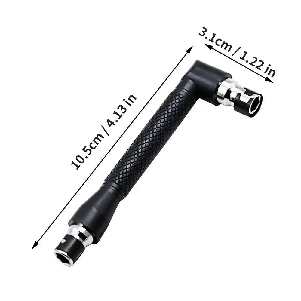 L-Shaped Dual Head Socket Wrench – 1/4" Hex Key with 90° Extension Handle Peaceful Pleasures Health and Wellness