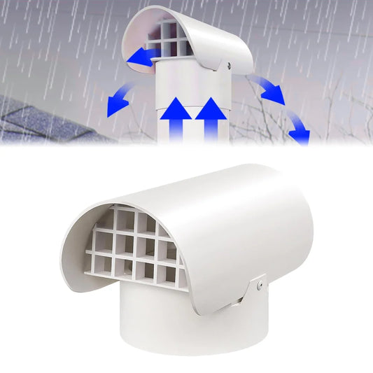 Exhaust Port Cover Pvc Ventilation Cap Radon Fan Ducts Fume Roof Air Peaceful Pleasures Health and Wellness Default Title