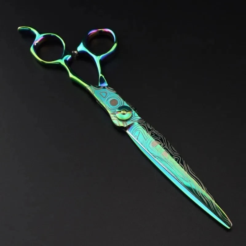 Professional Green JP440c Steel 7 '' Damask Pattern Hair Scissors Haircut Thinning Barber Cutting Shears Hairdresser Scissors Peaceful Pleasures Health and Wellness
