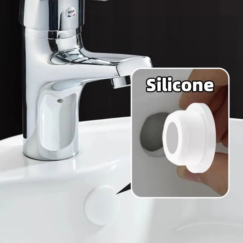 Rubber Overflow Ring Drain Cover & Sink Seal Plug – 2 Pack
