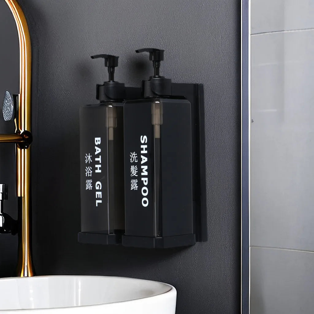 Wall Mounted Soap Dispenser | No-Drill 500ml Lockable Pump