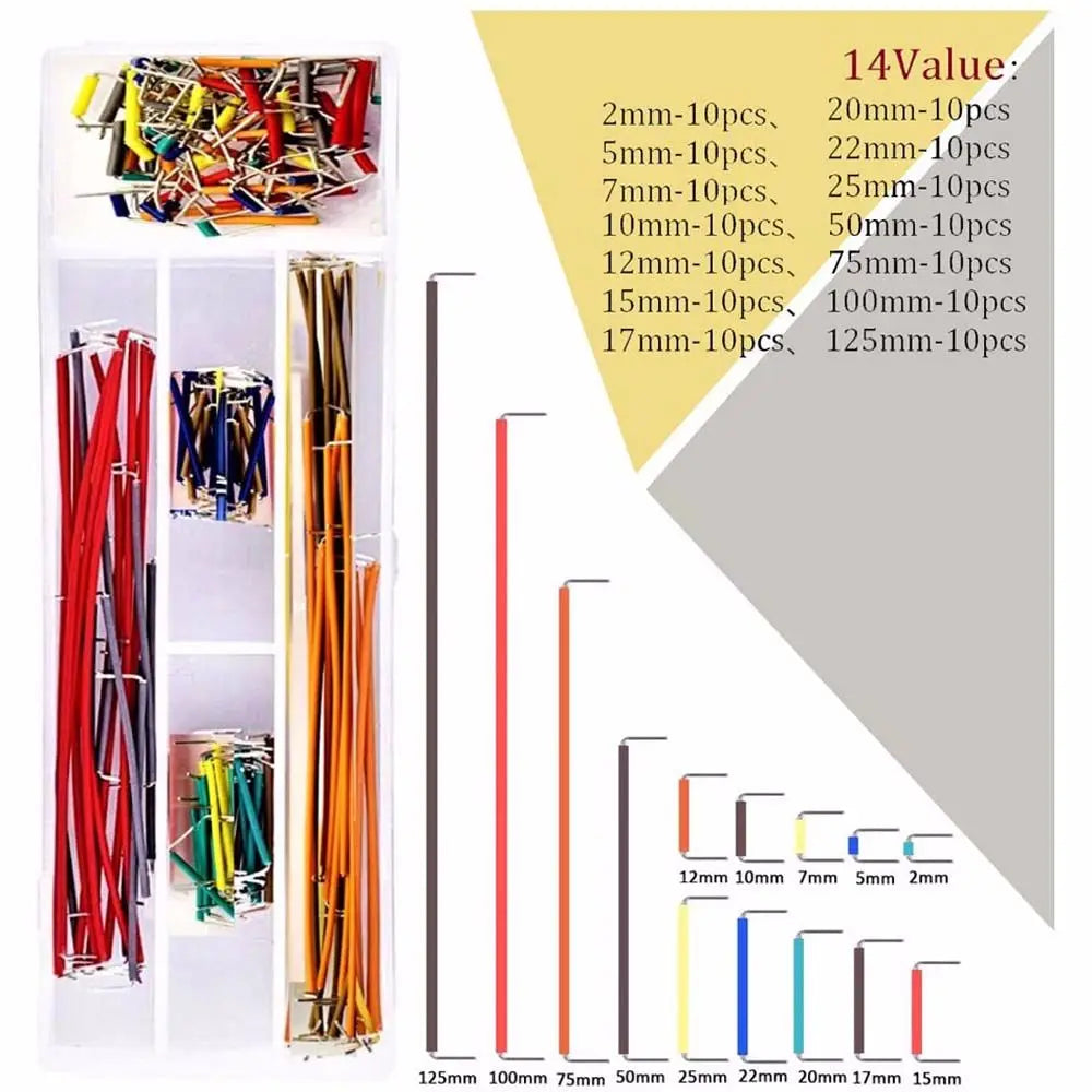 Cable Wire Electrical Supplies Assorted Jumper Wire Kit Electrical Wires Breadboard Jumper Wire Peaceful Pleasures Health and Wellness