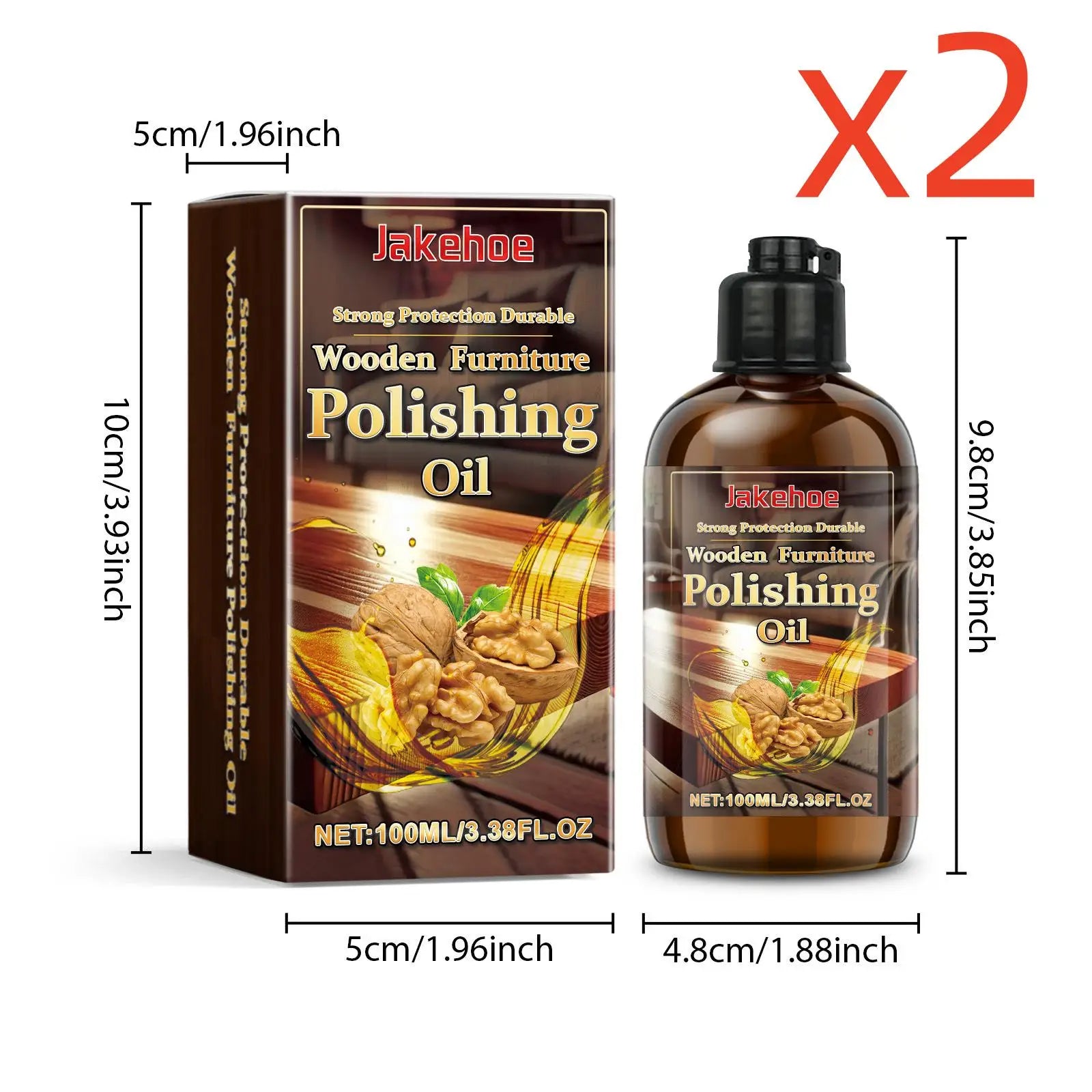 JAKEHOE Wood Furniture Polish Oil – Restore, Shine & Protect Wood Furniture Polish Oasis Select 200ml boxed