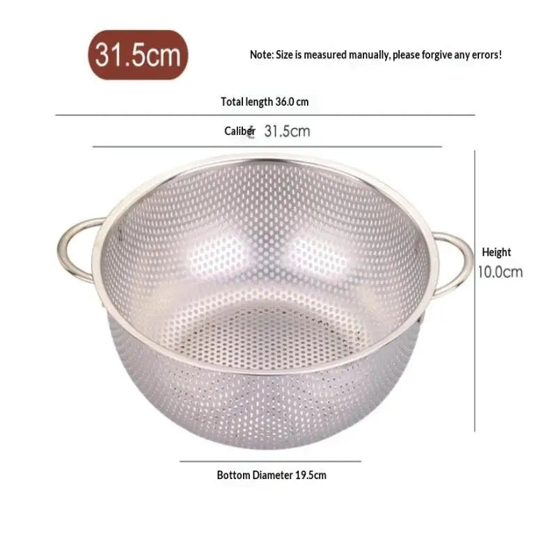 Stainless Steel Mesh Colander Strainer Sieve Basket | 8 Sizes