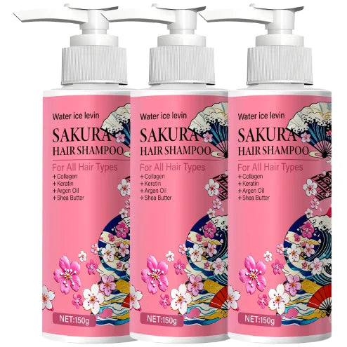 Sakura Shampoo – Collagen, Keratin, Argan Oil & Shea Butter