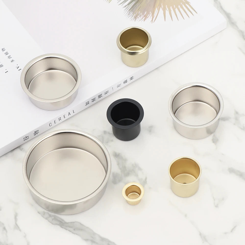 Metal Candle Holder Cup | Taper & Pillar Candlestick Decor