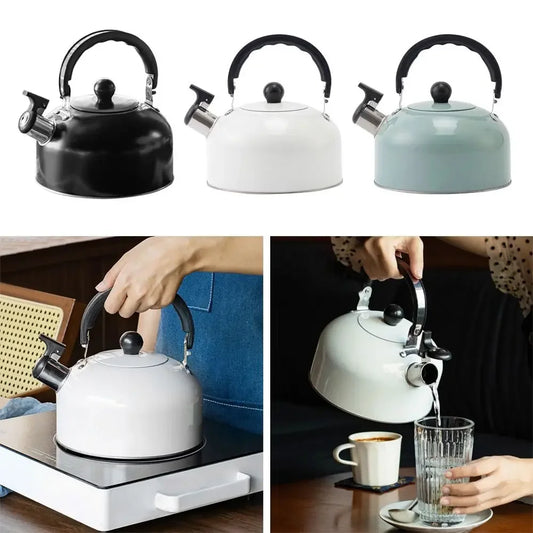 3L Home appliances Electric Stainless Steel tea water Kettle whistling Tea making coffee making Flat bottomed sounding kettle Peaceful Pleasures Health and Wellness