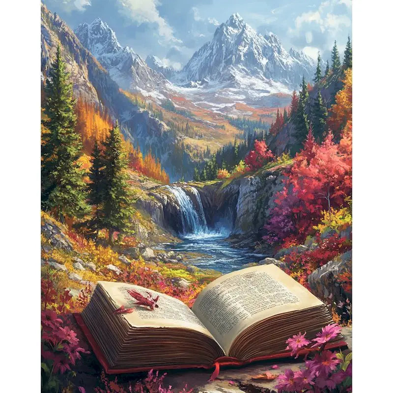Fantasy Landscape Paint by Numbers Kit 60x75cm | GATYZTORY Paint by Numbers Kit Peaceful Pleasures Health and Wellness 11 40x50cm Unframed