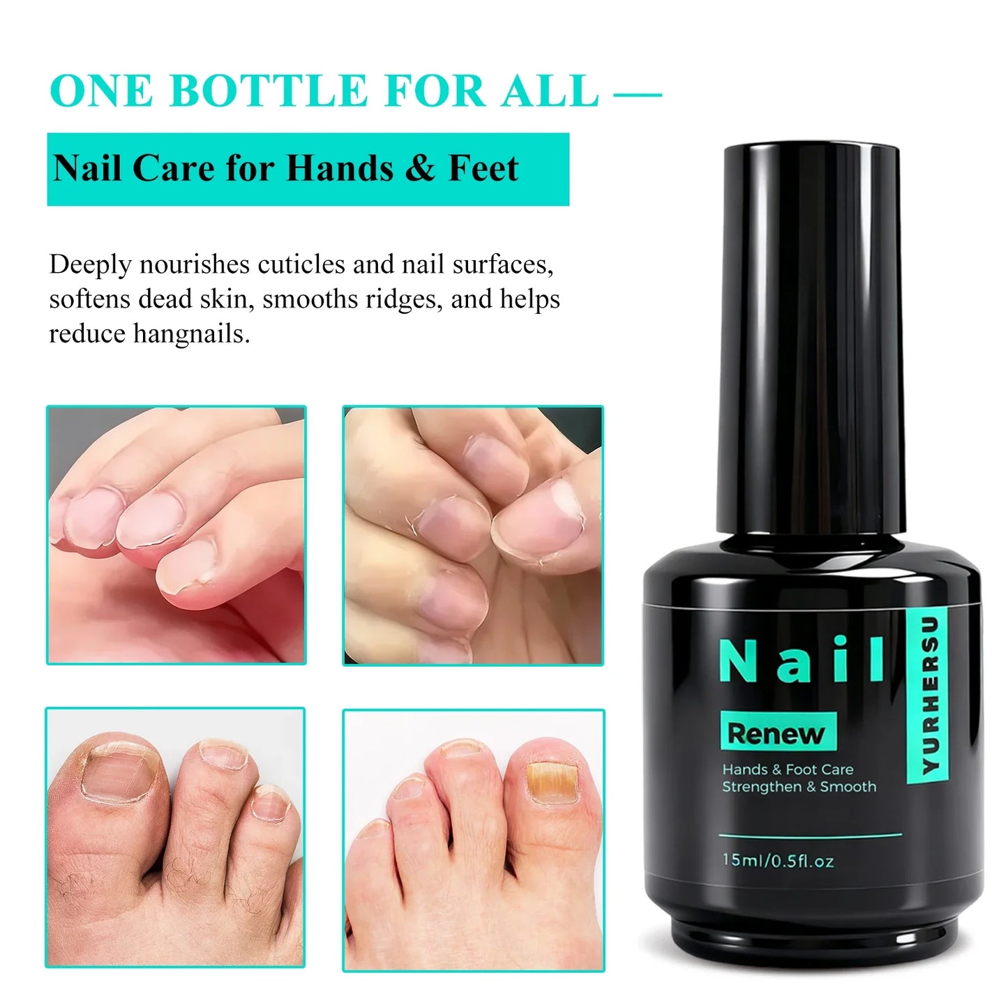 YURHERSU 15ml Nail Polish – Quick Dry, Glossy & Chip Resistant