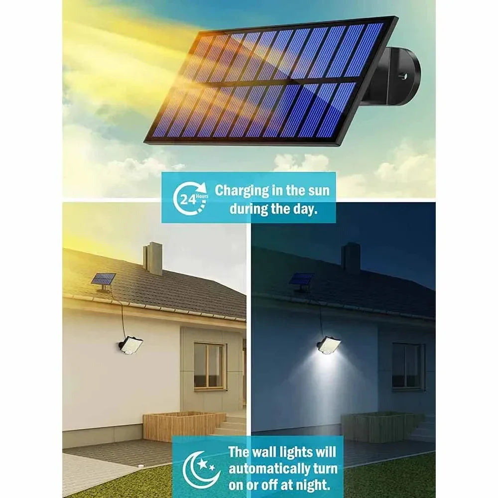 106 LED Solar Motion Light IP65 Waterproof – 4 Modes Garden