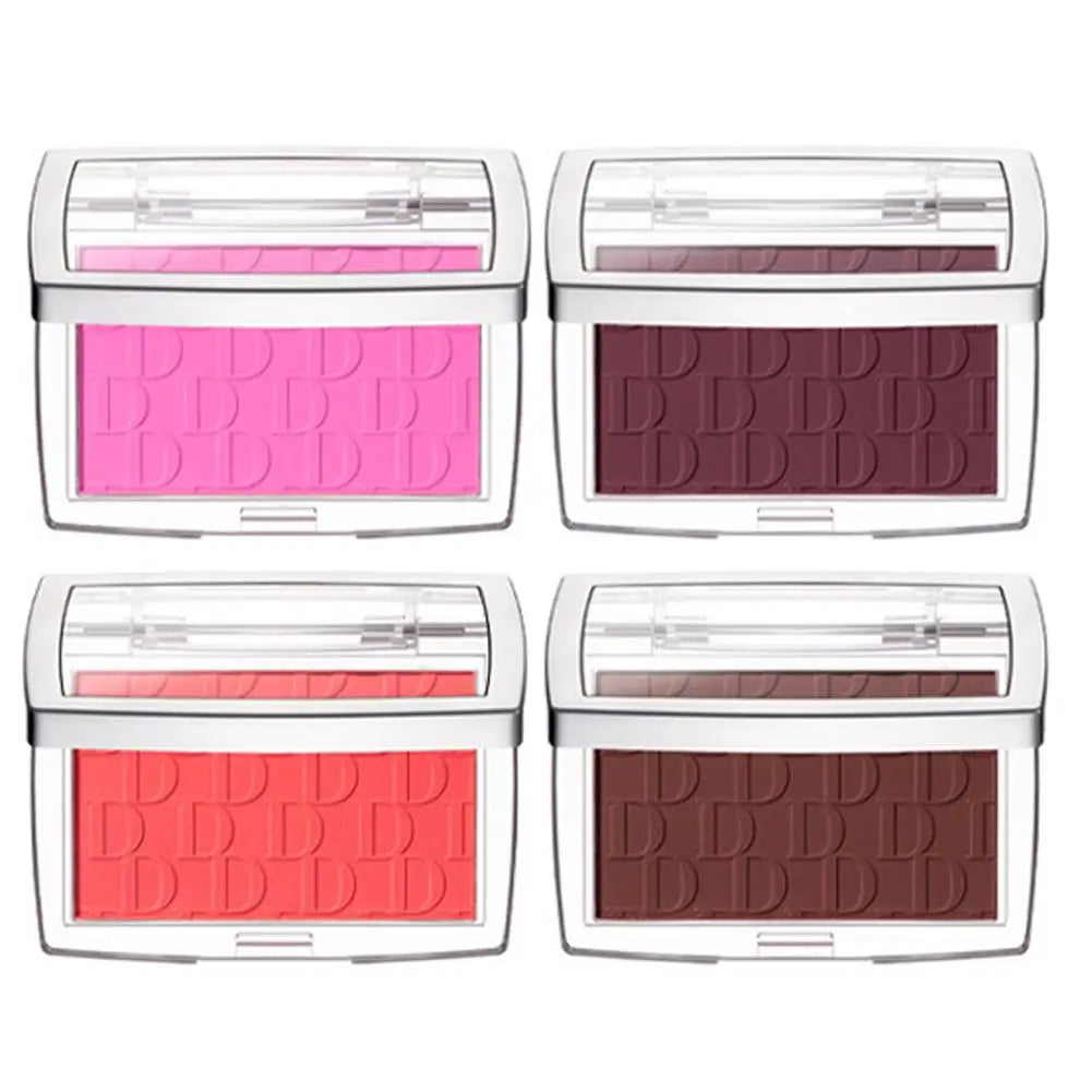 Matte Embossed Blush Palette – High-Pigment Pink & Coral Powder