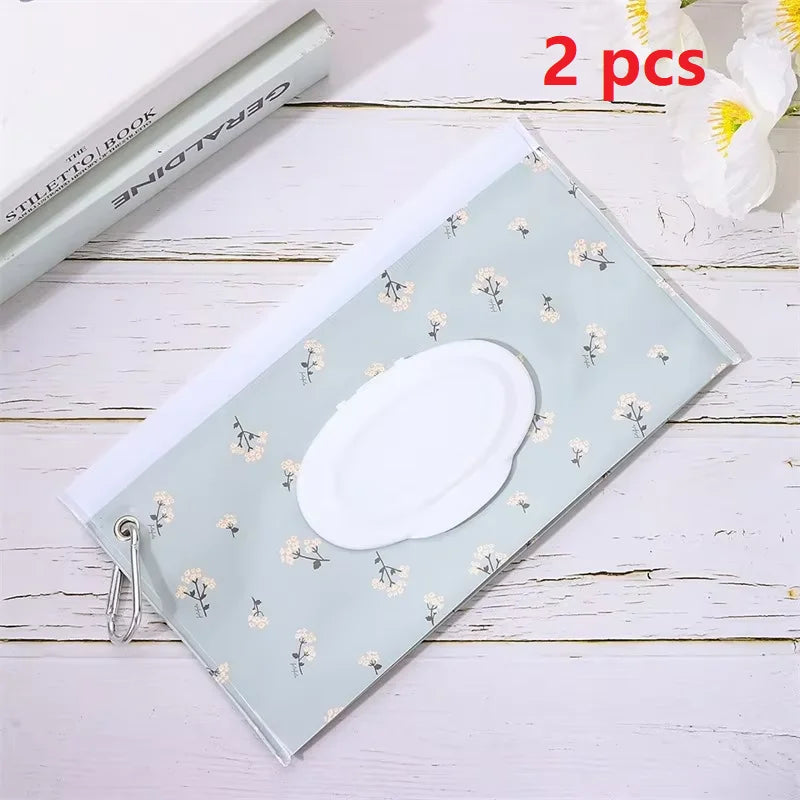 5-Pack Baby Wet Wipe Holder Pouch | Reusable Refillable Case