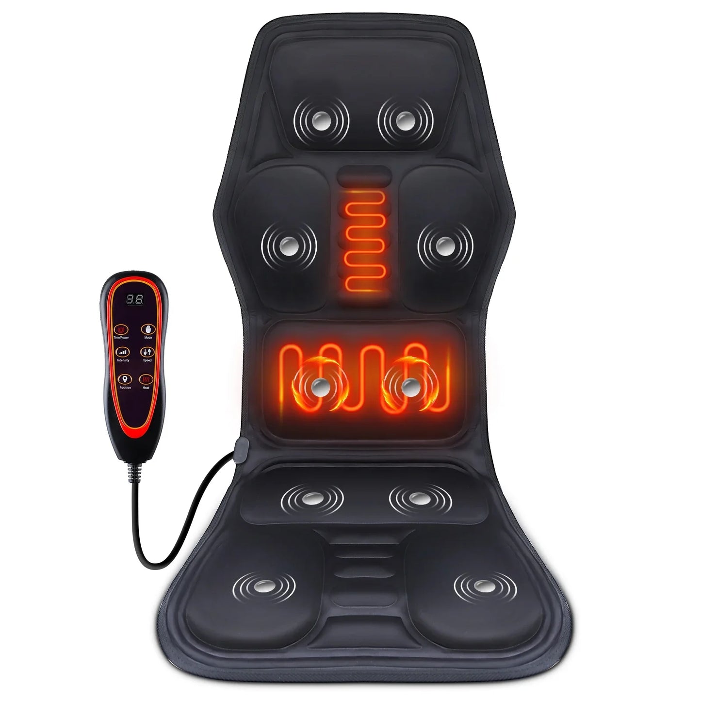 Hailicare Heating Vibration Back Massager Mat – Chair & Car