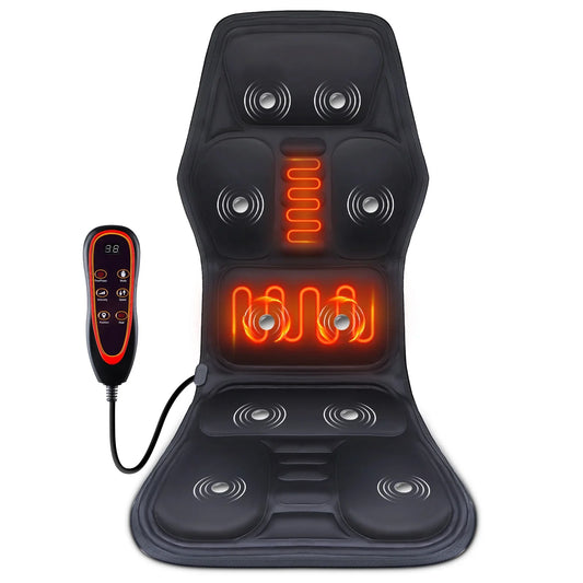 Hailicare Heating Vibration Back Massager Mat – Chair & Car Vibration Massage Mat Oasis Select