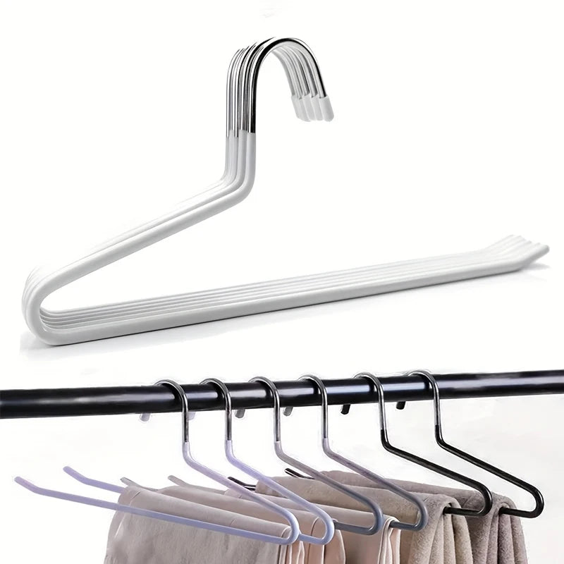 10/5Pcs Home Metal Pants Hangers, Non Slip Open Ended Slacks Pants Hangers, Black Trouser and Jean Hanger for Closet Peaceful Pleasures Health and Wellness