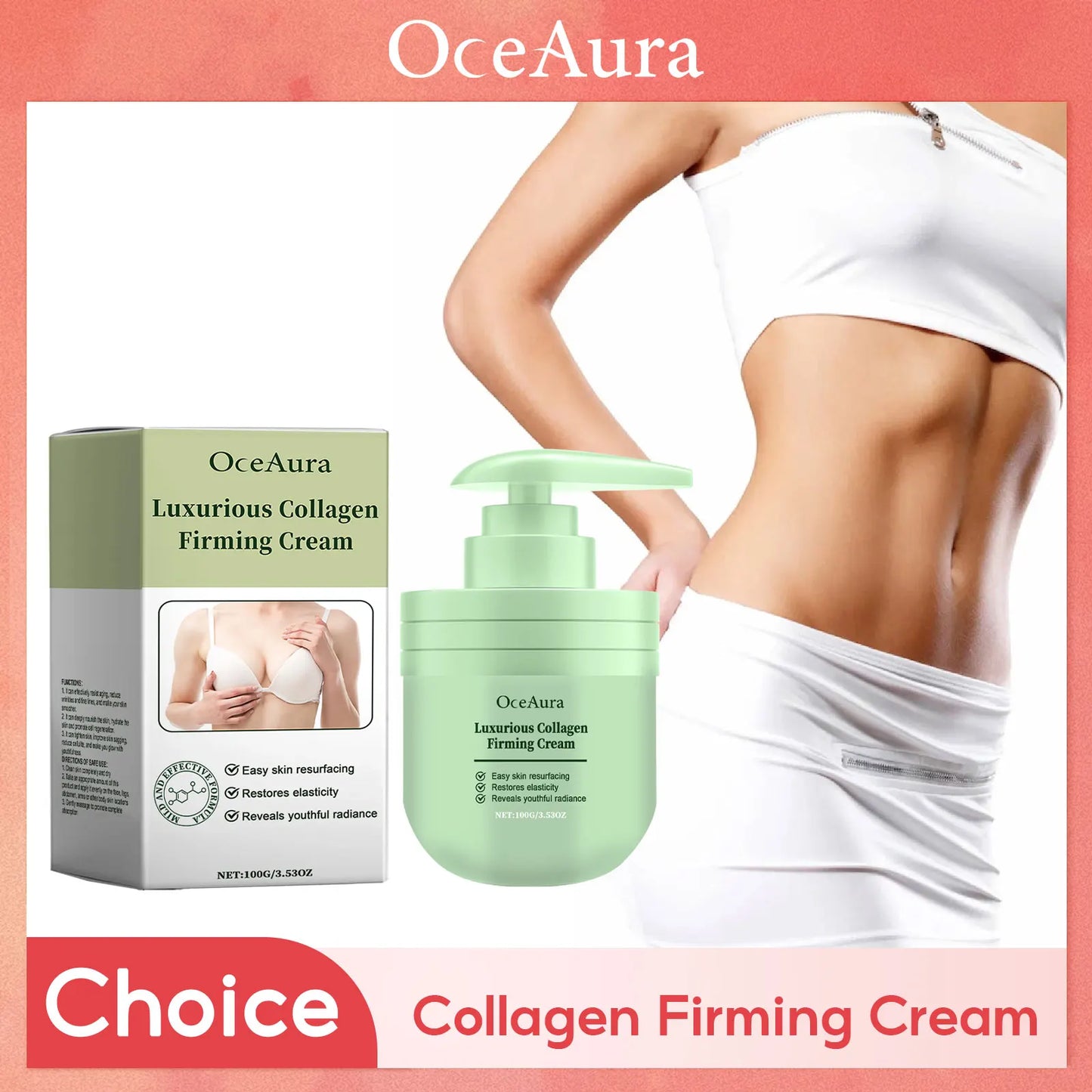 OceAura Collagen Firming Body Cream – Lifting & Tightening