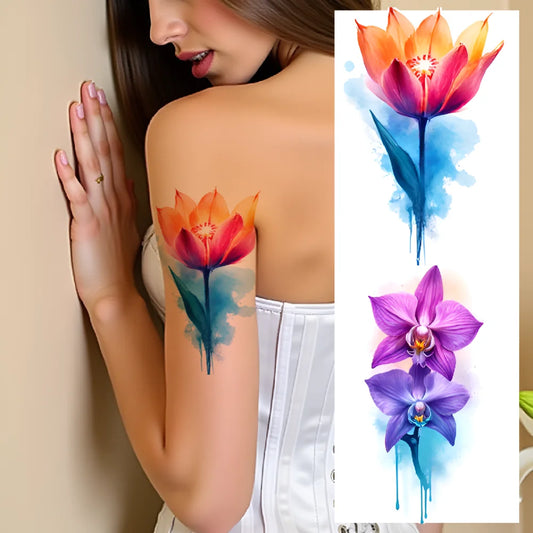 12-Piece Watercolor Dinosaur Temporary Tattoo Stickers Temporary Tattoo Stickers Oasis Select