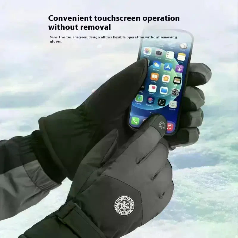 Touchscreen Winter Gloves – Fleece-Lined, Windproof & Warm