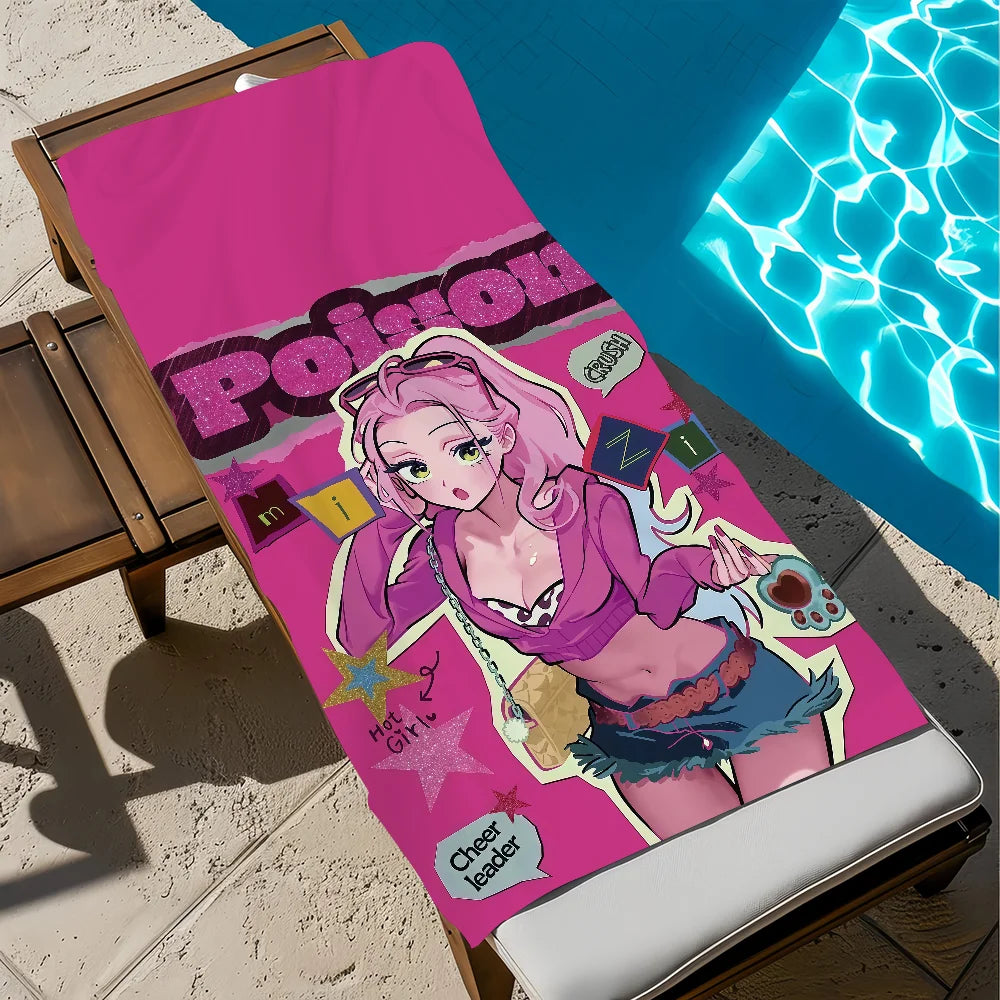 Anime Alien Quick-Dry Beach Towel | Soft Pool & Travel Towel Quick-Dry Beach Towel Peaceful Pleasures Health and Wellness z6 STJ40x70CM