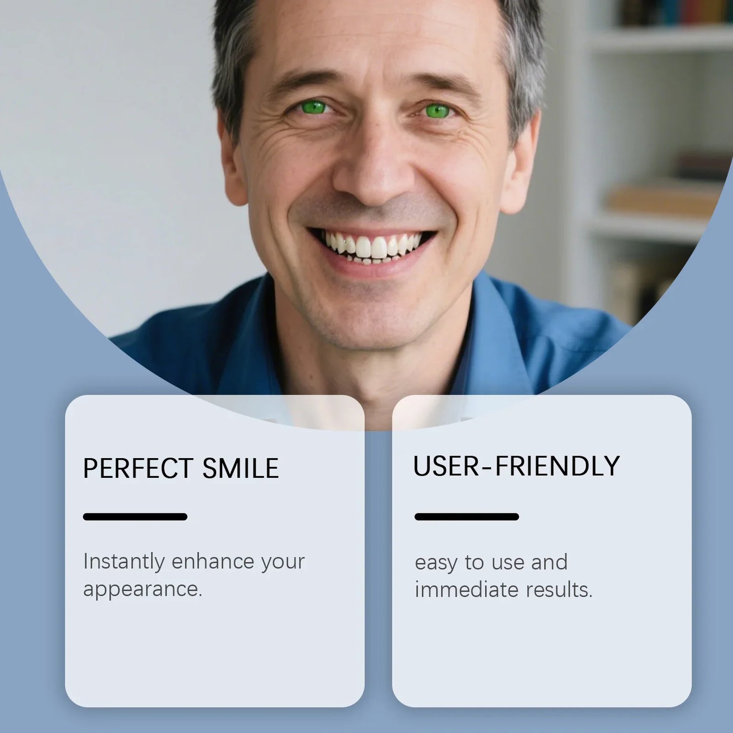 Temporary Veneers Denture Set – Upper & Lower False Teeth Kit
