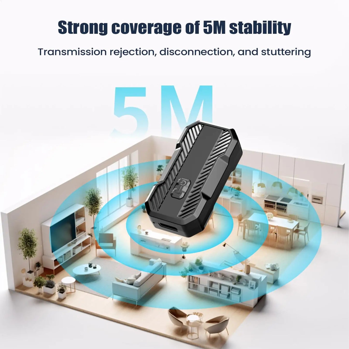 2-in-1 Bluetooth Audio Transmitter & Receiver Adapter | Car & Home