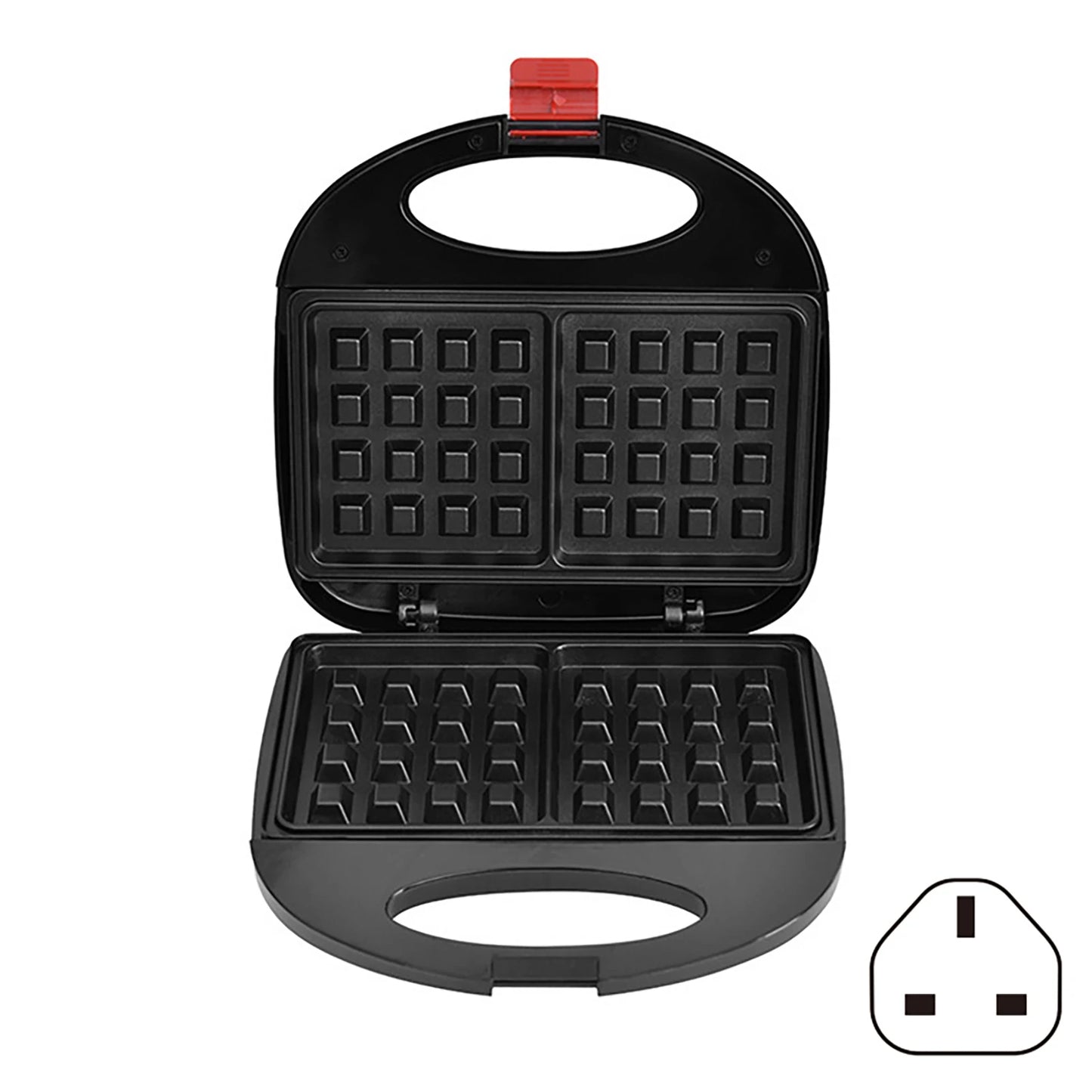 750W Non-Stick Sandwich & Waffle Maker Press | Countertop