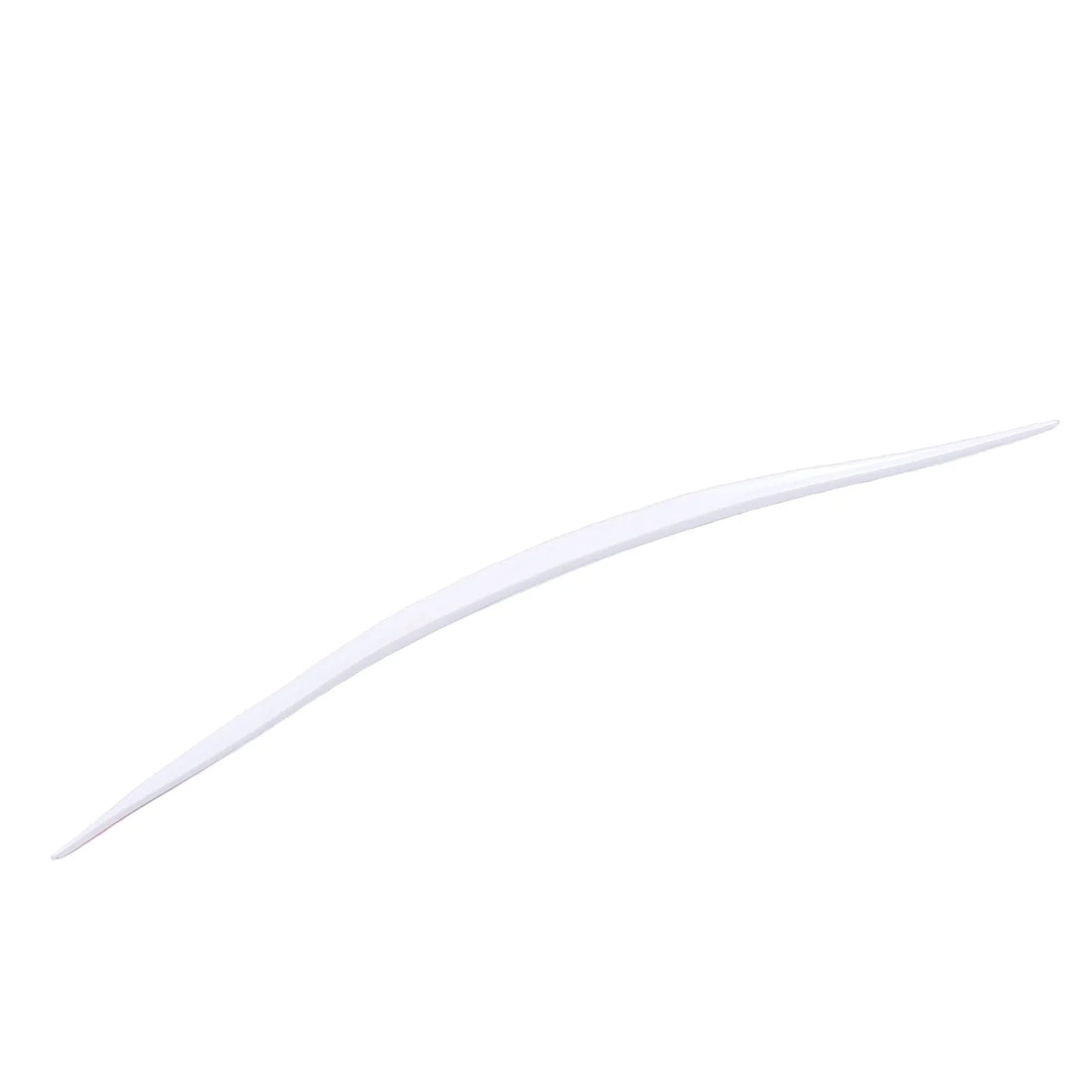 Universal 46in White Rubber Trunk Lip Spoiler | Adhesive Fit