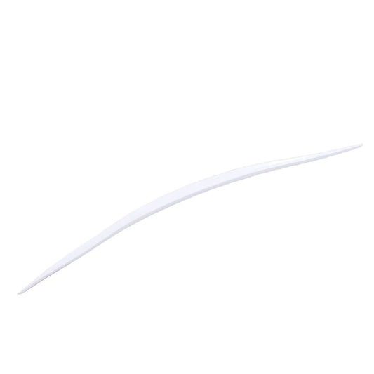 Universal 46in White Rubber Trunk Lip Spoiler | Adhesive Fit