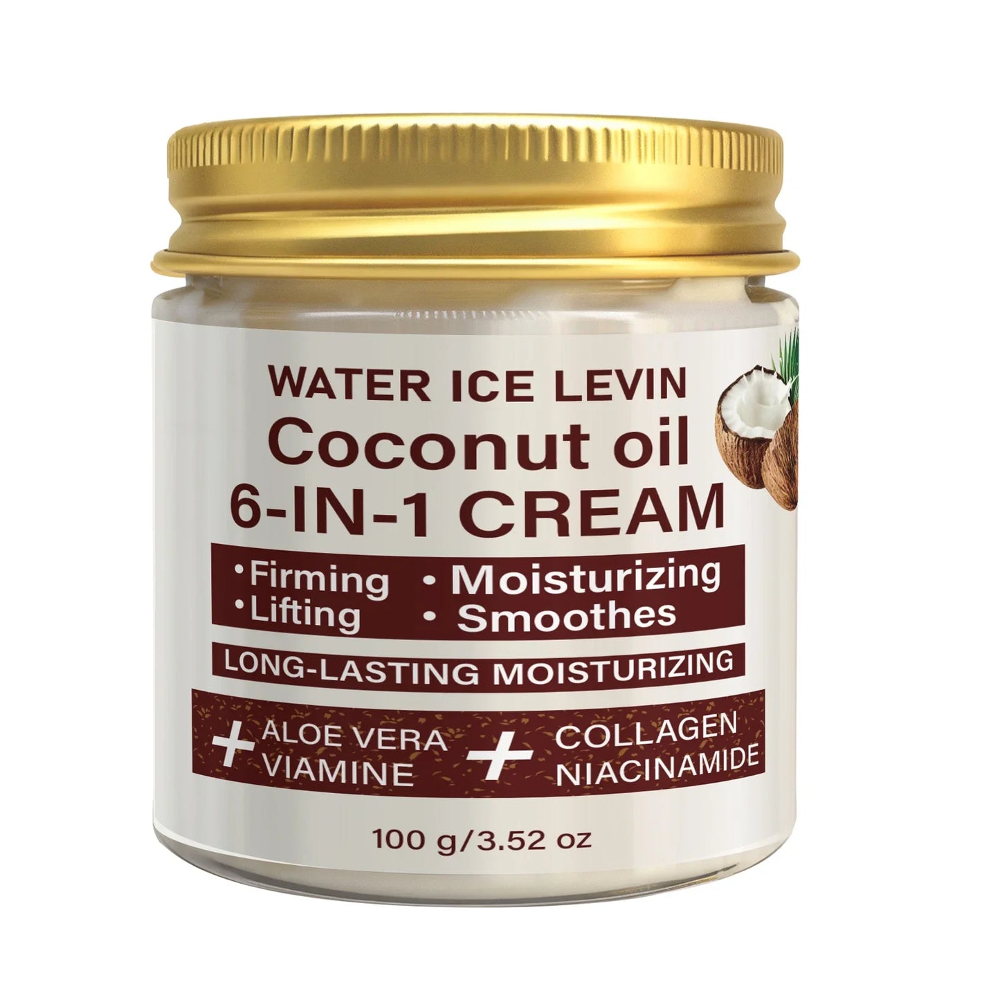 Coconut Oil 6-in-1 Face Cream – Collagen & Aloe Vera
