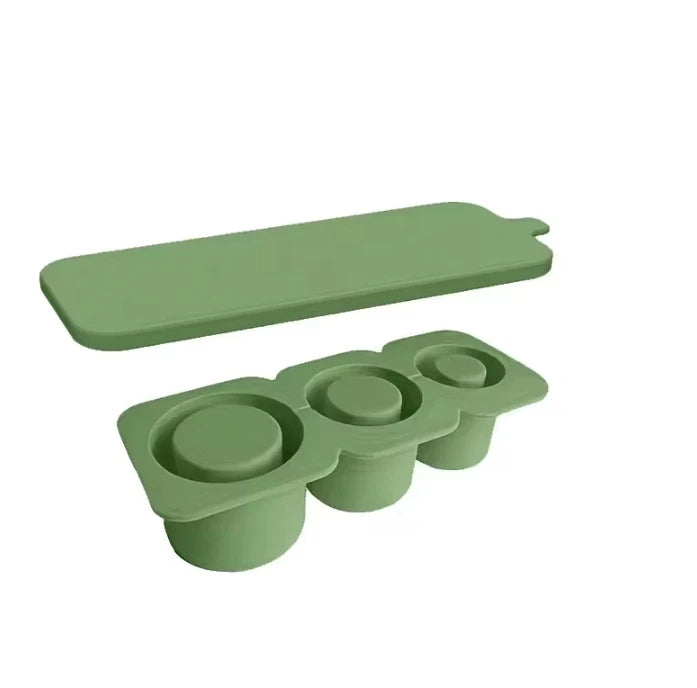 Ice Grid Mold Silicone Ice Cube Mold Water Cup Non Stick Summer Ices Molds Silicone Molds For Cup Accessories Peaceful Pleasures Health and Wellness Dark green