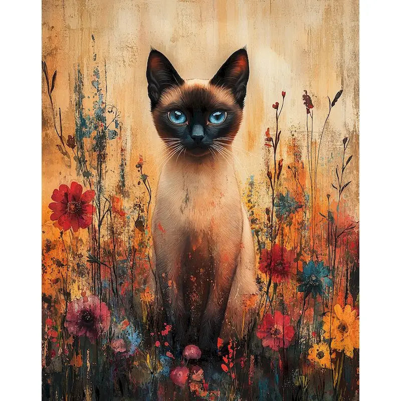 Paint by Number Kit for Adults – Flower & Animal Canvas 60×75cm